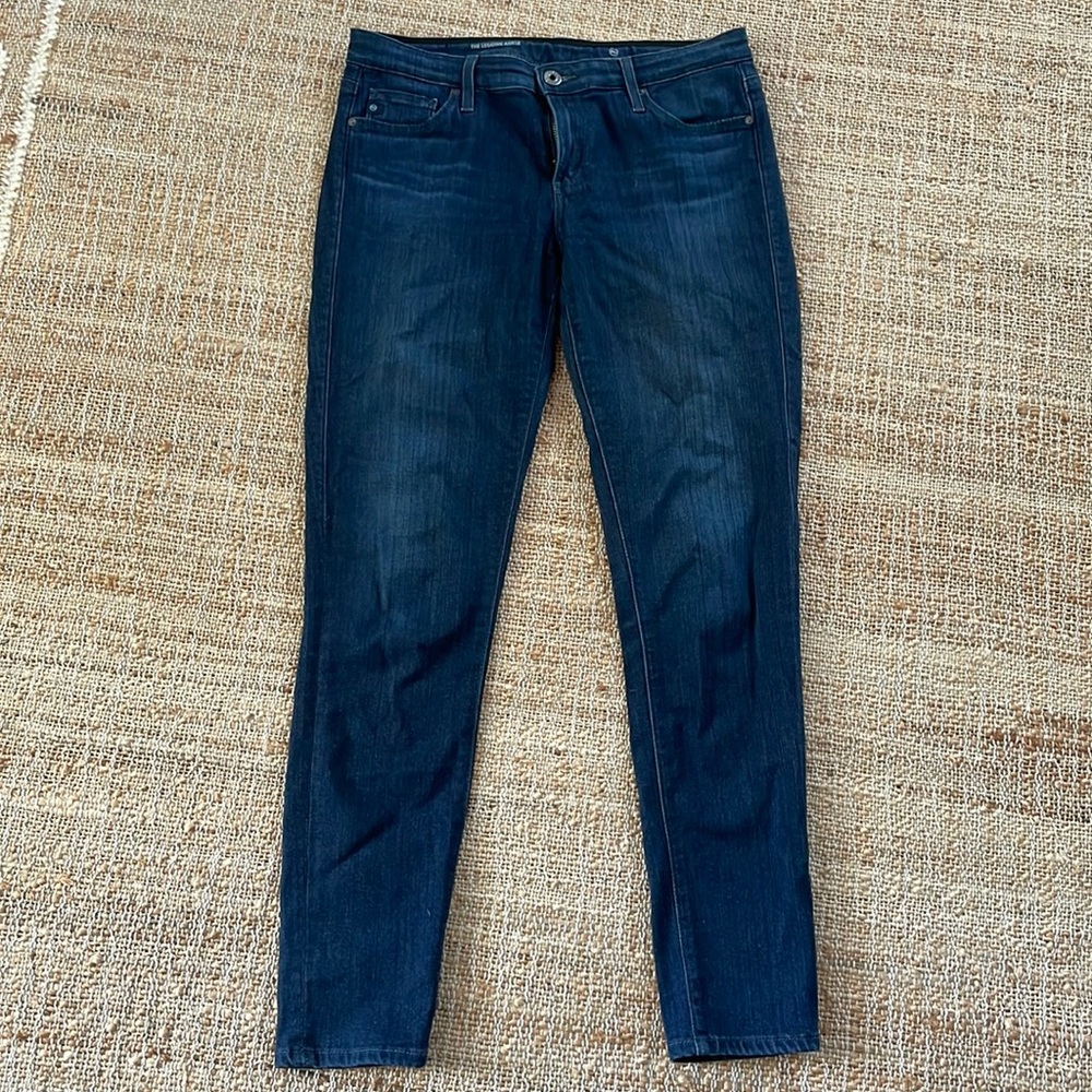 AG the legging ankle jeans. Super skinny ankle. Size 28. Dark blue wash